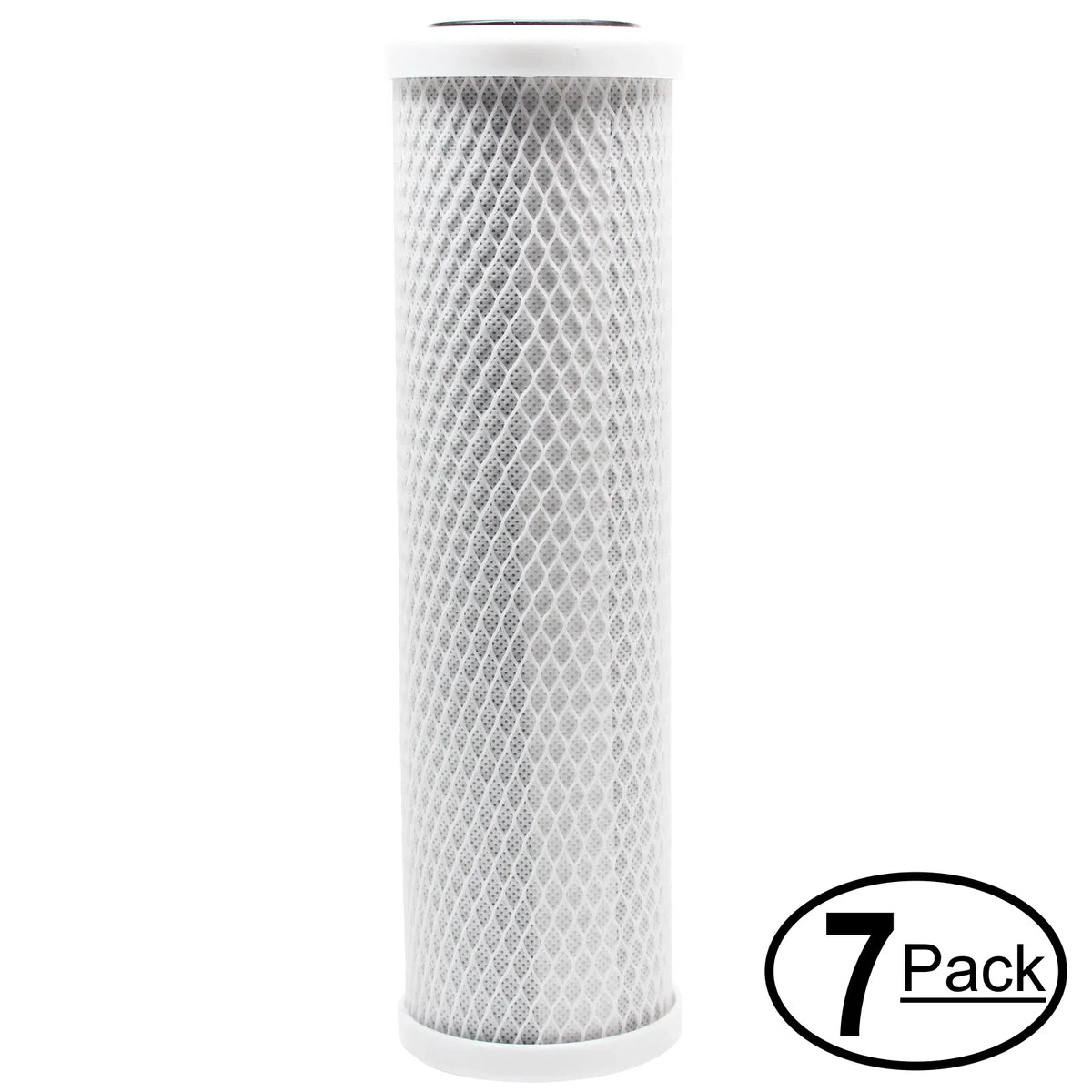 7-Pack Replacement iSpring RCC1P Activated Carbon Block Filter - Universal 10 inch Filter iSpring 123Filter 5-stage 100GPD Reverse Osmosis Water Filter - Denali Pure Brand