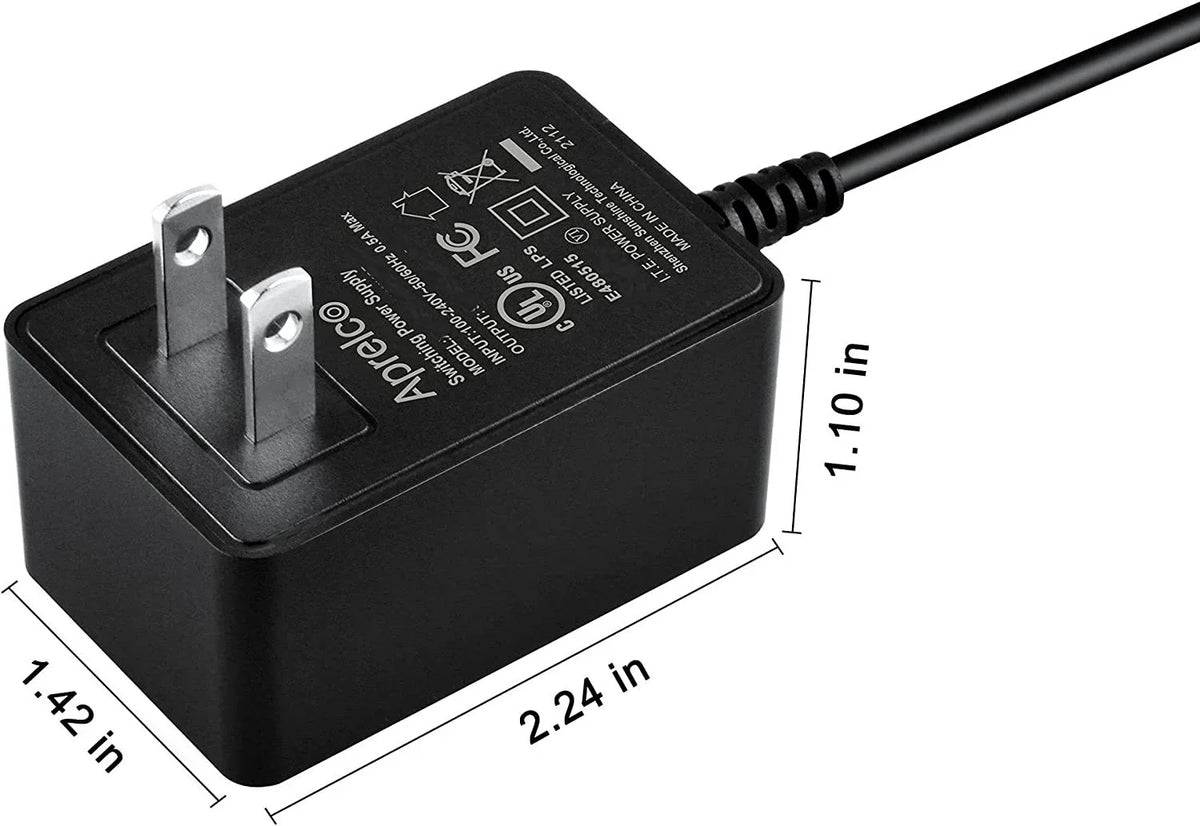 Aprelco UL Listed AC Adapter Charger BH Fitness S1Ei Residential Elliptical Power Cord