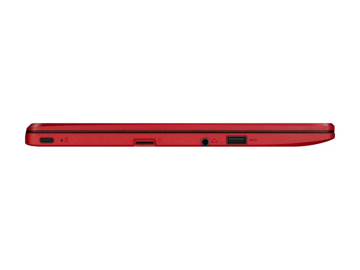 ASUS Chromebook Laptop in Red, 12, Intel Celeron, 32GB Flash Storage, 4GB RAM, C223NA-DH02-RD